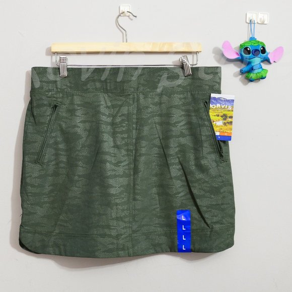 Orvis‎ Ladies' Embossed Pull On Skort XS S M L XL Green - Picture 2 of 7